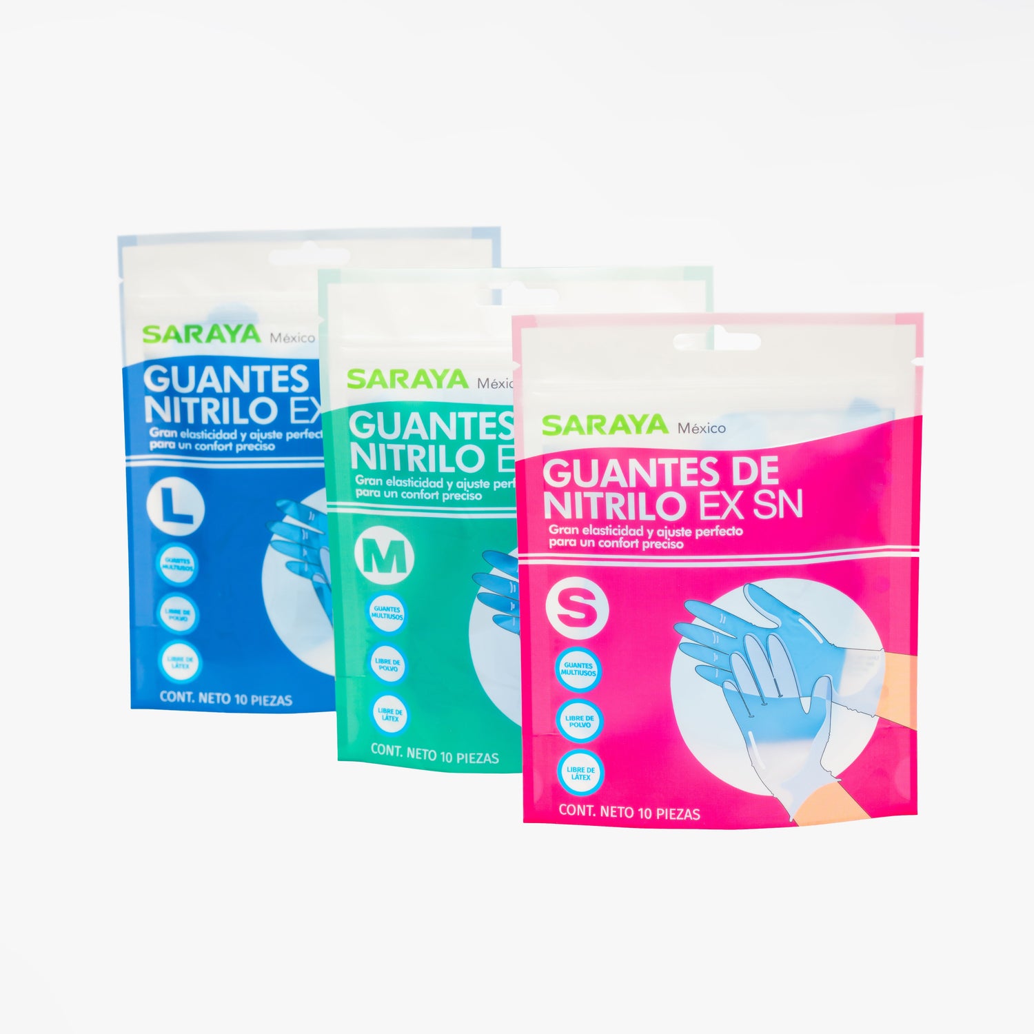 Bolsa con 10 guantes
