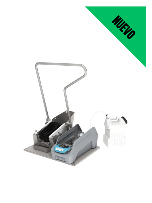 Unidad de Sanitización de Calzado sin Aire con Cepillo para Botas y Base. #SS4-MBS-BS