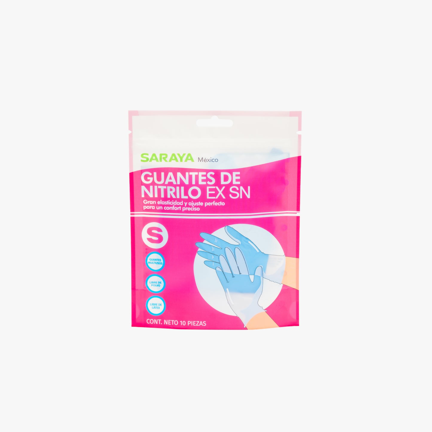 Caja de 25 bolsas de guantes (10 piezas por bolsa)